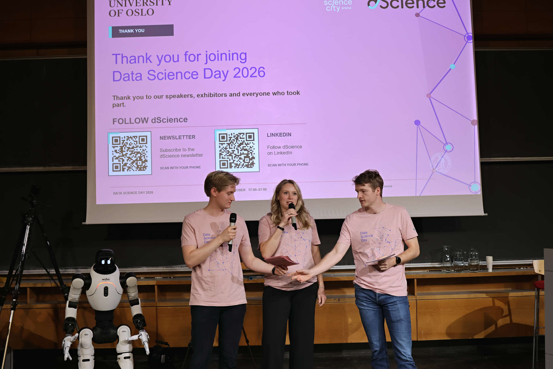 Sigurd Holmsen, August Arnstad and Camilla Lingjærde
