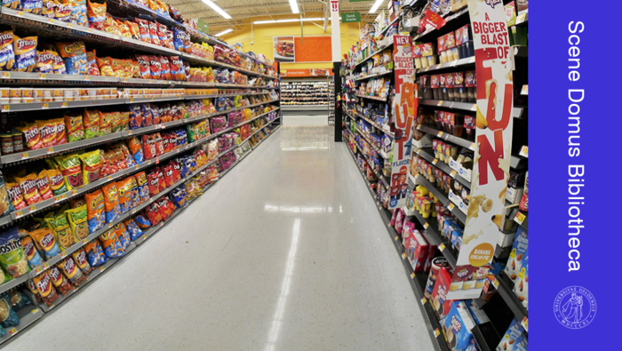 An aisle at a grocery store