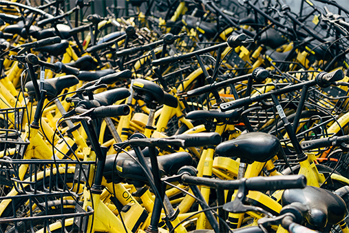 Tons of bikes