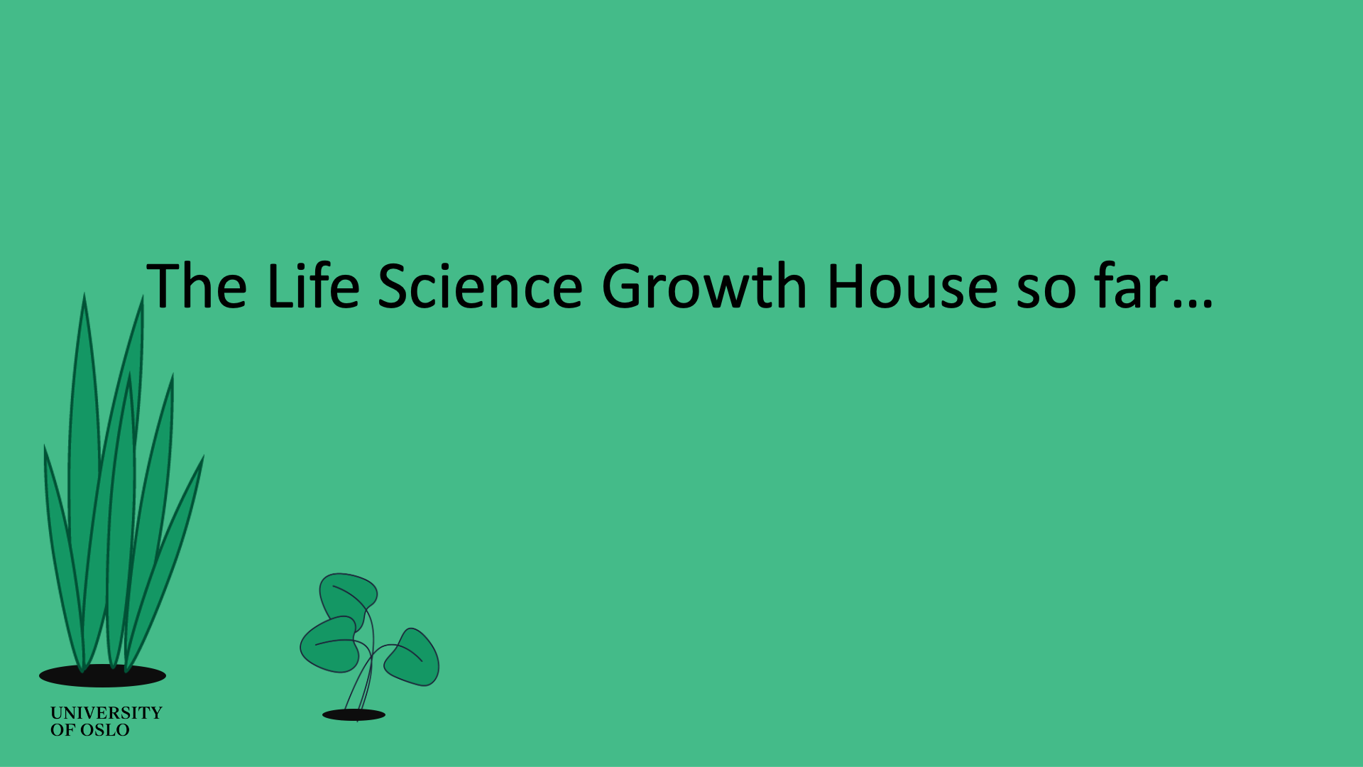 Illustration with text: The Life Science Growth House so far…