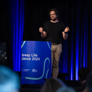 Geir Kjetil Sandve, Professor at University of Oslo talked about&amp;#160;Deciphering immune recognition through machine learning in the parallel session &quot;Artificial intelligence in life sciences, what´s next?​&quot;