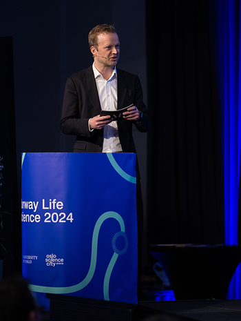 Leif Rune Skymoen, General Manager of LMI was the moderator of a dialogue about What will it take to establishing Norway as a health data leader.