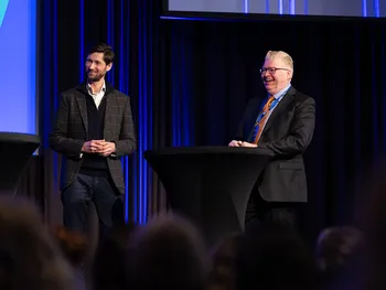 Rasmus Figenschou, DNB and Øyvind Såtvedt, Department for Culture and Business Development, City of Oslo​ in a dialogue about&amp;#160;Attracting Talent and Investments.
&amp;#160;