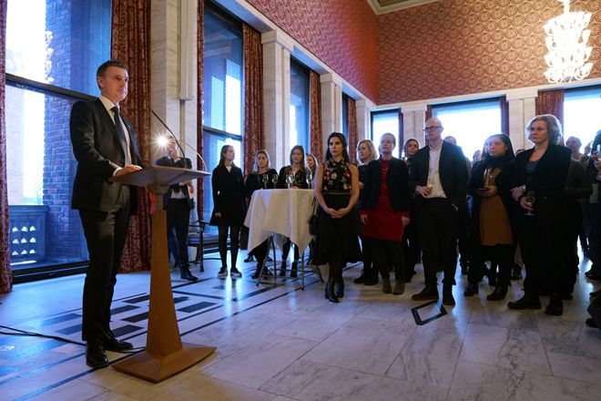 After the main event in the University Aula,&amp;#160;the City of Oslo invited all conference attendees to a reception in Oslo City Hall.&amp;#160;
Vice Mayor for Business Development and Public Ownership, Kjetil Lund, welcomed the audience&amp;#160;before rector at UiO, Svein Stølen, thanked the City of Oslo for hosting the reception which has become an important part of the Oslo Life Science conference.