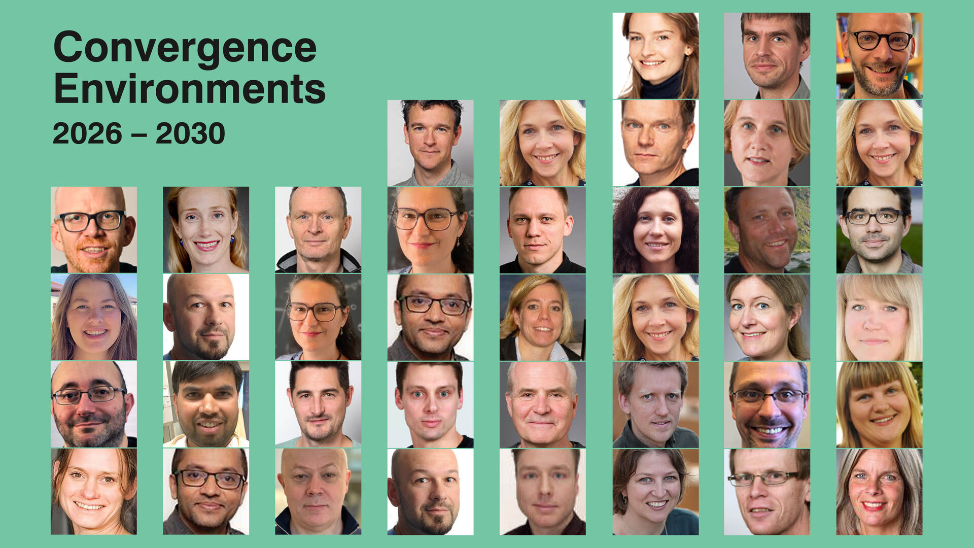 Picture of the members involved in the convergence environments 2026-2030.