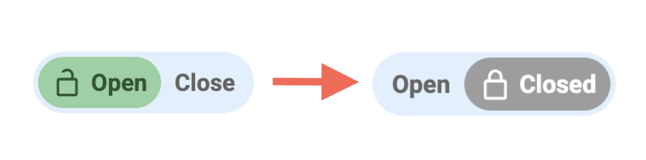 picture of slider that closes form