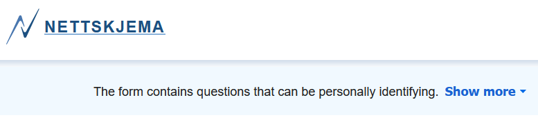 Example of form that should be anonymous
