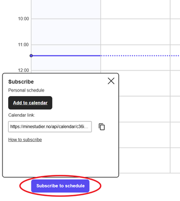 Picture of teh Subscribe button and the Subscribe doalouge