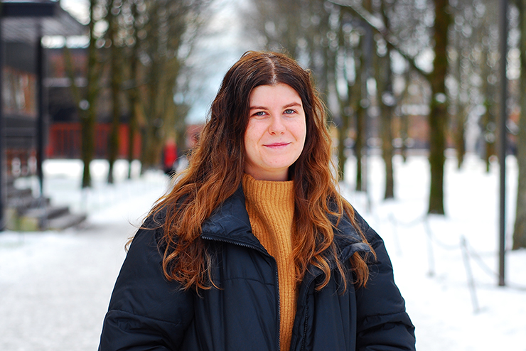 Marie Opdal Ulset on campus