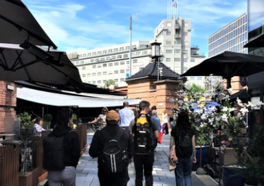On a walking tour in Oslo