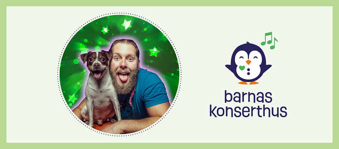 Mann med hund