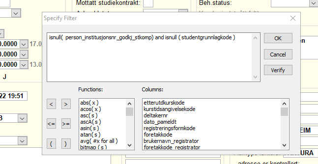 isnull(  person_institusjonsnr_godkj_stkomp) and isnull ( studentgrunnlagkode ) 