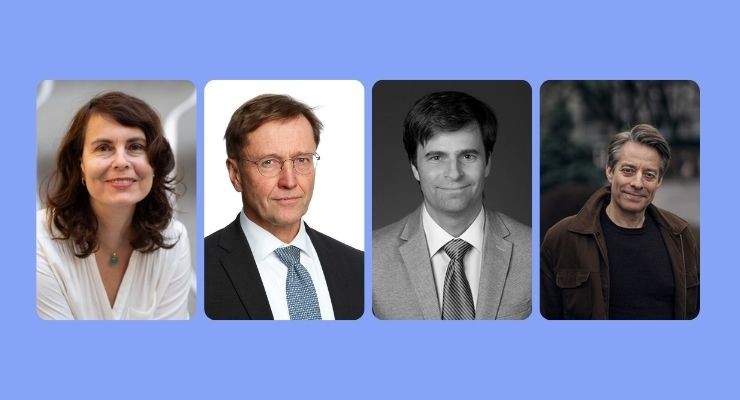 Bilde av Katja Franko (IKRS), Finn Arnesen (NIFS), Ole Kristian Fauchald (IOR), og Jo Stigen (IOR). 