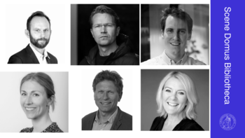 Bildet av deltakerne: Bård Bjerkholt, Kristin Clemet, Martin Bech Holte, Martin Blomhoff Holm, Ragnhild Schreiner og Gaute Torsvik.