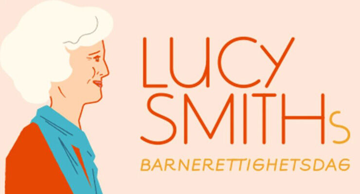 Illustrasjon av Lucy Smith med tekst: Lucy Smiths barnerettighetsdag.
