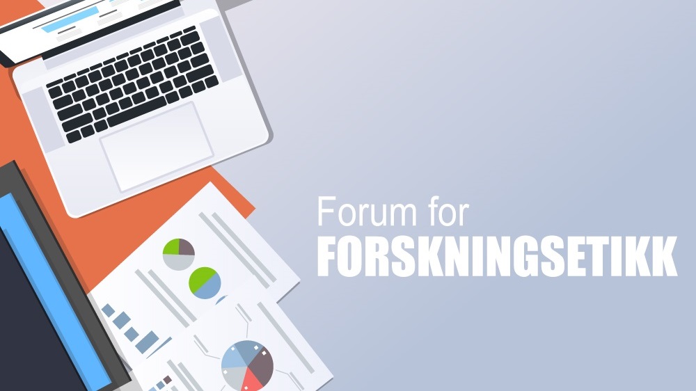 Illustrasjon av arrangement om forskningsetikk.