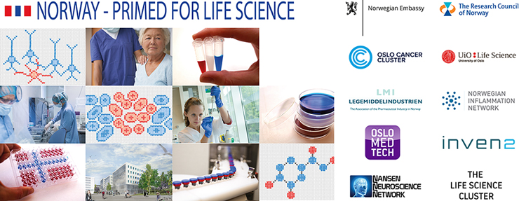Logoer norske aktører Nordic Life Science Days