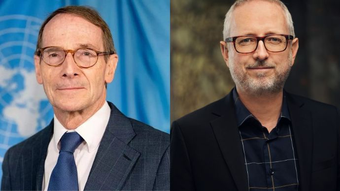 Fra venstre: Erik Møse og Bård Vegar Solhjell