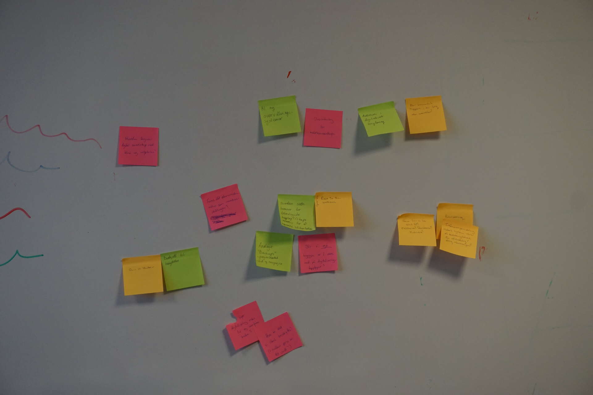 Bildet kan inneholde: post-it-lapp, gul, papirprodukt, papir, håndskrift.