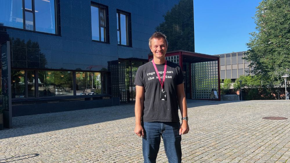 ny kollega Fredrik Mørk Røkenes på LINK