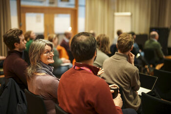 Deltakerne på KI TeachMeet 27. februar 2024.