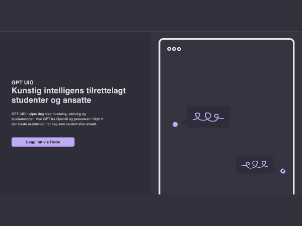 utdrag av GPT UiO webside