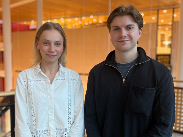 Adele og Simen, LINKs praksisstudenter våren 2025