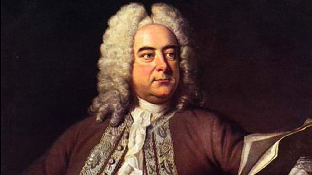 Painted portrait of Georg F. Händel