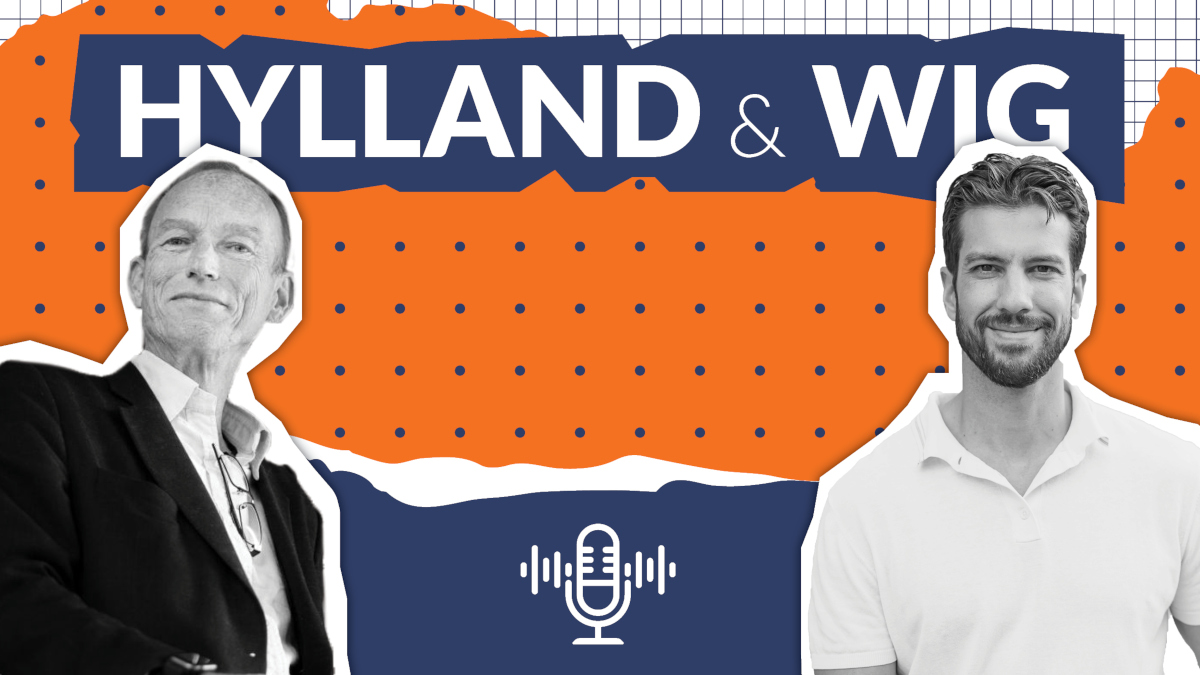 banner med bilde av Hylland og Wig
