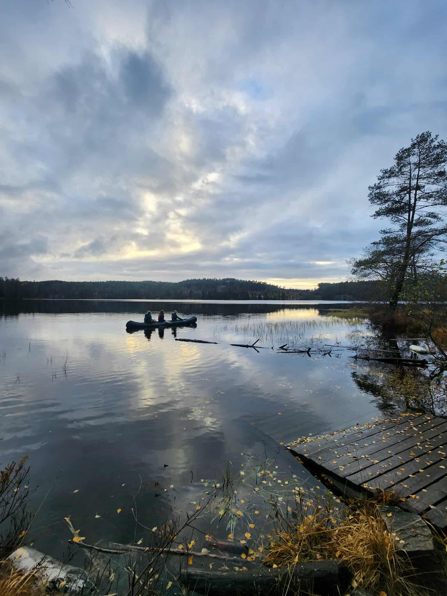 Kanotur, studenter, skogstur