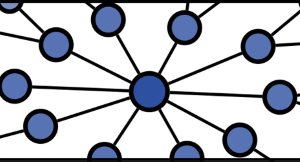project logo with blue dots and lines between them