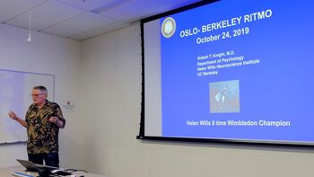 Professor Bob Knight kicks off the workshop by welcoming everyone to UC Berkeley.