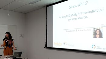 Anais Llorens presents results from an intracranial EEG study of inter-individual communication.