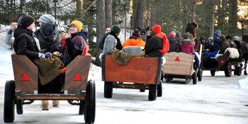 We organise a retreat each semester — Tour de RITMO — were we spent two days together discussing, working and socialising. At our winter retreat we were all taken on a sleigh ride through the beautiful landscapes of Hadeland.