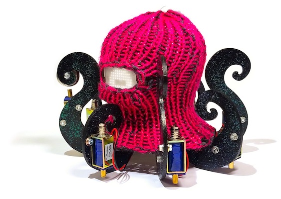 Robot with red hat