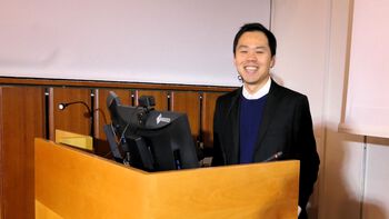Smile ,Public address system ,Lectern ,Podium ,Output device.