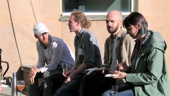 Window ,Social group ,Fun ,Jacket ,Event.