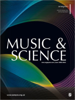 Book cover Music and Science, an abstract illustration with different colours and the title.