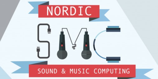 NORDIC with letters. And two microphones. NordicSMC logo.