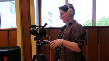Videographer ,Television crew ,Cinematographer ,Camera accessory ,Video camera.