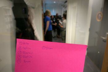 Handwriting ,Post-it note ,Pink ,Material property ,Font.