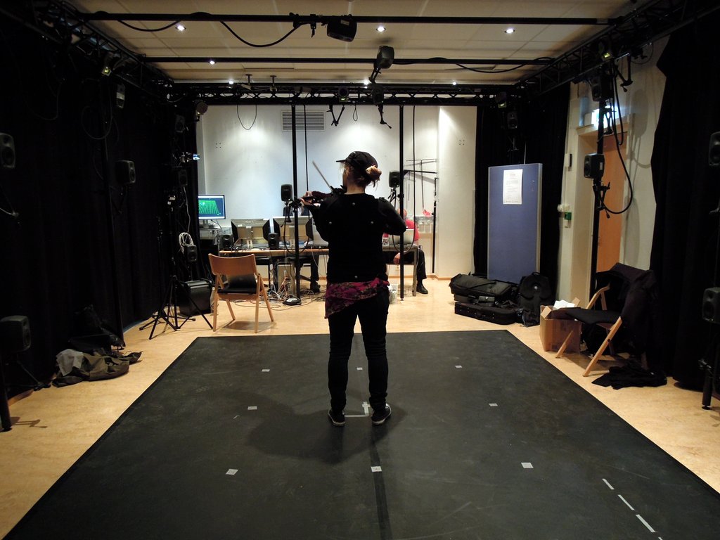 Violin recordings in the mocap lab