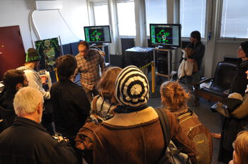 Outerwear ,Window ,Computer ,Community ,Crowd.