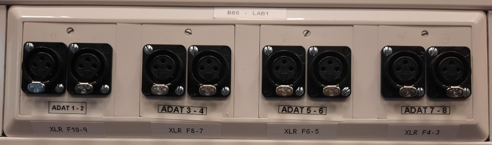 XLR Inputs in the wall