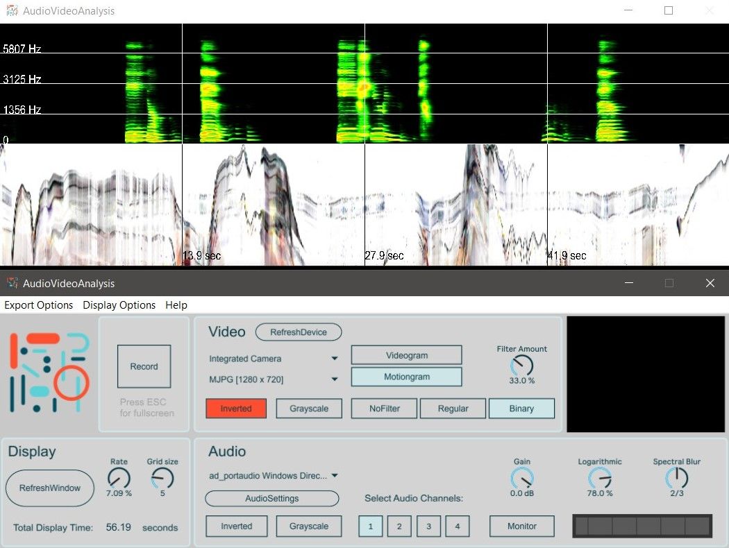 Screenshot of AudioVideoAnalysis