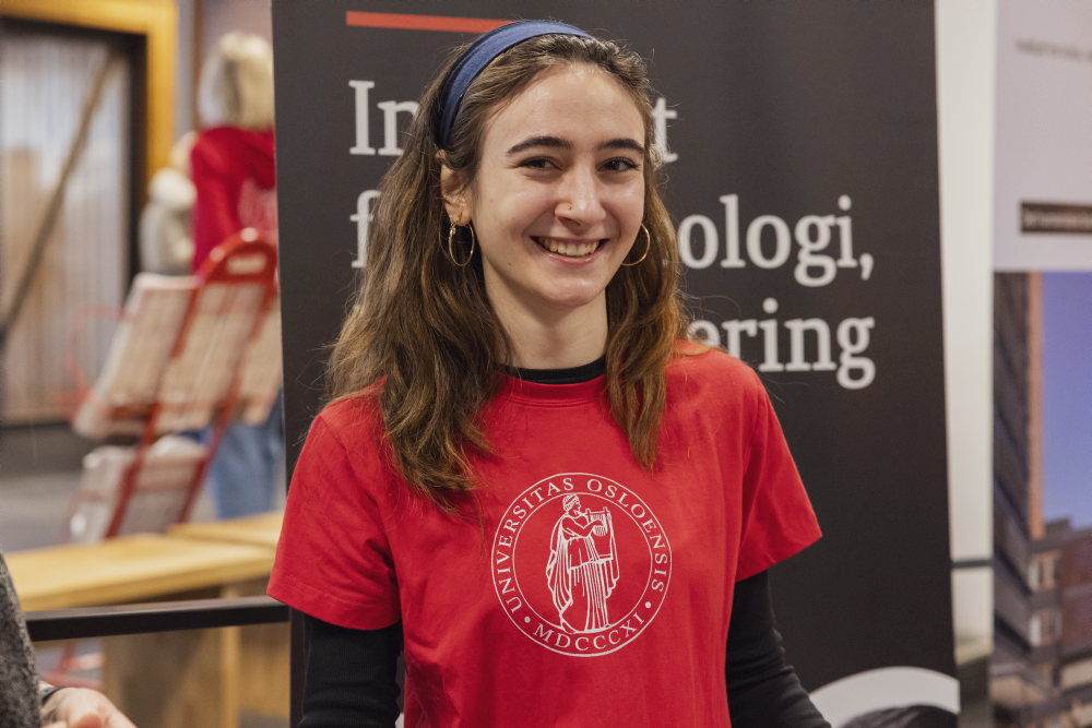 UiO-student på åpen dag