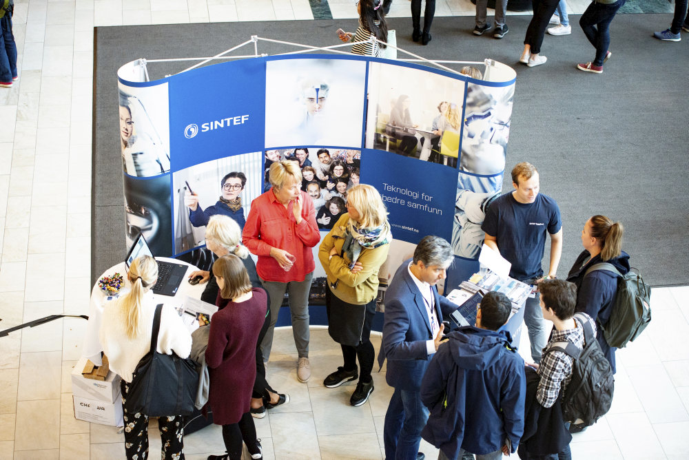 Sintef har stand ved karrieredag ved UiO