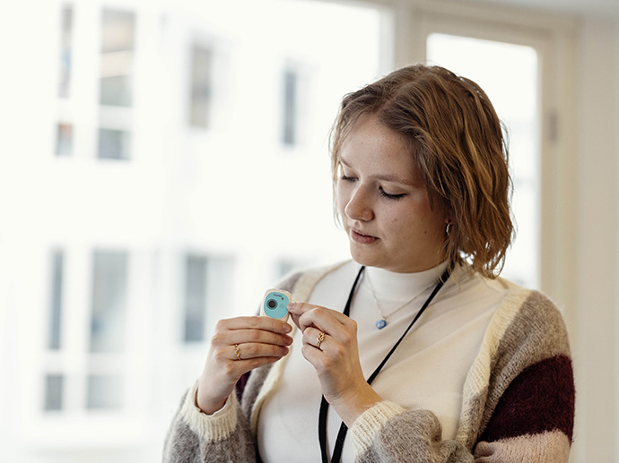 Viser frem tagg som kan plasseres på objekter eller mennesker