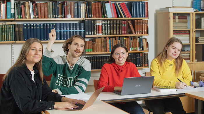 Studenter i undervisning. Foto