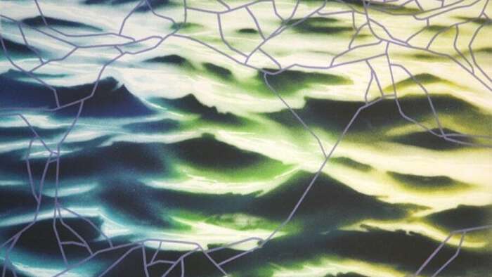 Illustrasjonsbilde. Utsnitt av litografiet Ocean av Marius Martiniussen.